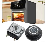 Temporizador de cocina, mecánico de 60/90 minutos para temporizador de perilla de dial con interruptor de alarma de campana, diseño compacto de metal para tareas de cocina en el hogar (A-60MIN)