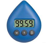 Temporizador de gota de agua con respaldo magnético y cuenta regresiva precisa de 99 minutos para concienciación del tiempo del estudiante y finalización de tareas (azul)