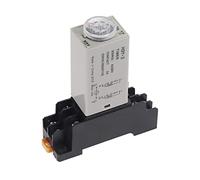 Temporizador de retardo 0-60Min H3Y-2 DC12V DC24V AC110V AC220V Relé tiempo con mini relé base PYF08A 8 pines(12v Dc,5S Second)