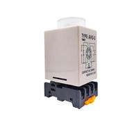 Temporizador de retardo de encendido AH3-2, relé de tiempo AH3-3, rango de ajuste de tiempo de puntada gruesa universal de CA: 1 s/5 s/10 s/30 s/60 s/5 m/10 m/30 m(AC110V,AH3-2 0-6Minutes)