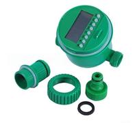 Temporizador de riego con horario de riego personalizable de hasta 9 horas, 59 minutos y función de retardo de lluvia para sistemas de agua al aire libre