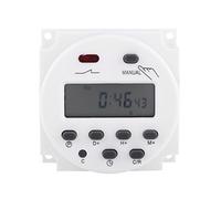 Temporizador Digital 24V Programable Semanal LCD Relé Interruptor Horario Electrónico Control de Tiempo para Automatismos