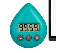 Temporizador digital para aula, 8 x 6,5 x 2,5 cm, resistente al agua, dispositivos de sincronización con pantalla LCD y para aula, ejercicio, ducha, cocina, hornear y cocinar