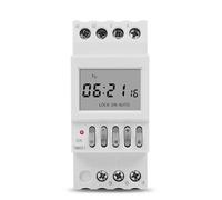 Temporizador digital programable semanal de 230 V, pantalla LCD, relé de tiempo, control de farola con función de cuenta regresiva, riel DIN, 1 unidad