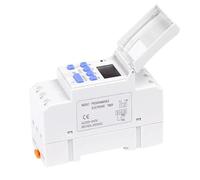 Temporizador digital programable semanal electrónico con control de interruptor, CA 220 V, 230 V, 12 V, 24 V, 48 V, 16 A, montaje en riel DIN THC15A