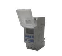 Temporizador digital semanal LCD con interruptor de relé, modular, THC15A AHC15A, 12 V, 24 V, 110 V-220 V, con riel DIN