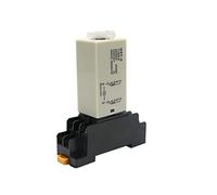 Temporizador H3Y-2 CA 110 V, 220, 380 CC 12, 24 con base de enchufe, perilla giratoria retardo encendido DPDT, 0-60 min, relé temporización, 50 unidades(0-5 Minute,AC 24V)