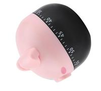 Temporizador Mecánico Cocina Diseño Cerdito, ABS Duradero, 1-55 Minutos, Sin Baterías - Fácil Uso, Alarma Sonora, Ideal para Cocina y Repostería (Rosa)
