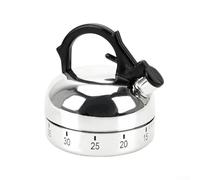 Temporizador mecánico con forma de hervidor de agua de 60 minutos, herramienta de recordatorio para cocinar y hornear