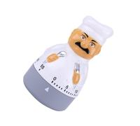 Temporizador Mecánico de Cocina sin Pilas, Chef, Plástico Blanco | Uso Sencillo, Cuenta Regresiva Precisa, para Té y Galletas, Adecuado en Restaurante y Preparación de Comidas Varios estilos