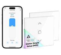 Temporizador para persianas enrollables, control por voz, compatibilidad con sistemas de hogar inteligente, 2 unidades, material: [Especificar el material]