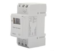 Temporizador programable con 16 horarios, controlador de tiempo semanal para seguridad del hogar y electrodomésticos, toma de corriente digital automática con pantalla LCD, color blanco