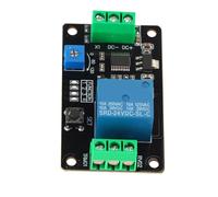Temporizador Relé Programable DC 24V, Interruptor de Tiempo con Control de Retardo, Autobloqueo y Apagado/Encendido