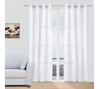TEMU 1/2 piezas,Cortinas VISILLO con Anillas,Cortina Perforada,Para , Dormitorio, , Aislamiento Térmico - 140x260cm -Decorativas para Ventana,Varios colores