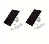 TEMU 1-2 piezas Panel Solar Micro Usb+Tipo-C 2En1 Cargador de Solares para Exteriores 3W 5V Paneles Solares para Cámara de Seguridad de Luz Pequeño para el Hogar, Sin Batería