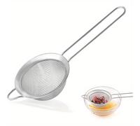 TEMU 1 /2 unidades Filtro de malla para uso en la cocina, Filtro manual pequeño de metal de acero inoxidable, Filtro de cóctel, Filtro de té, café y , Filtro de alimentos con asa