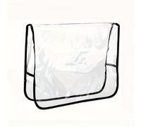 TEMU 1/3/5 piezas trasera para silla de plástico transparente, adecuada para la mayoría de sillas estándar, ideal para peluquería, salón, oficina, cine, hogar, 19 x 15 x 4.7 pulgadas (, , cuadrado)