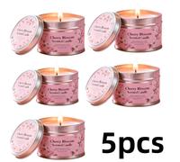 TEMU 1/3/5 velas con a en latas de metal de 3 oz, pequeñas y portátiles, ideales para dormitorios, baños, salas de estar y otros ambientes. La elegante de un y , ideal para Navidad y Halloween.