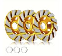 TEMU 1/3 piezas de una rueda de de diamante de 10.16 cm para hormigón, con 12 segmentos y diseñada para uso pesado