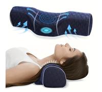 TEMU 1 Almohada Cervical para Dormir, Almohada de Espalda Cervical de Espuma Viscoelástica para Cuello Rígido, Almohada de Soporte Cervical para Dormir de y , Almohada para Cama