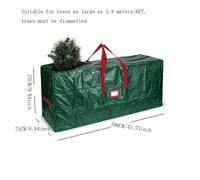 TEMU 1 Bolsa de Almacenamiento Grande para Árbol de Navidad | Adecuada para Árboles de 7/9 Pies, Impermeable y a Prueba de Polvo, Ideal para Almacenamiento al y Regalos Navideños