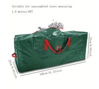 TEMU 1 Bolsa de Almacenamiento para Árbol de Navidad con Asa y Ranura para Tarjeta , Bolsa de Mudanza de PE, Adecuada para Árbol de Navidad Desmontado de /6Ft, Árbol de Navidad No Incluido