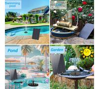 TEMU 1 Bomba de Fuente Solar | Bomba de Agua Potable Solar Flotante Portátil para Jardín, Estanque, Piscina, Exterior y Patio Trasero | de Plástico, Carga Solar, Fotovoltaico Removible, Marca: AISITIN