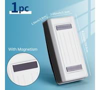 TEMU 1 Borrador Magnético Premium para Pizarra Blanca - Rectangular, y Negro, Imán Incorporado, Fácil de Limpiar, Adecuado para Salas de Conferencias, Aulas y Pizarras de Vidrio de Oficina