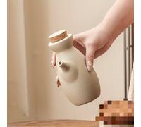 TEMU 1 botella de cerámica gruesa de 325 ml con tapón . Botella para salsa de soja, contenedor de condimentos y estilo retro, ideal para cocinas caseras, restaurantes y tiendas de sushi