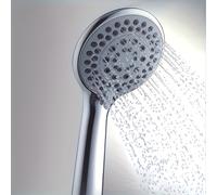 TEMU 1 Cabezal de ducha multifuncional | Panel grande, de , aumento de presión, adecuado para baños y hoteles, de plástico para montaje en pared, acabado pintado