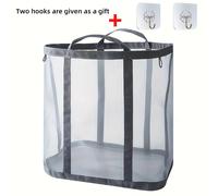 TEMU 1 Cesta de Lavandería Plegable Extra Grande con Asa - Bolsa de Almacenamiento Portátil, Adecuada para Ropa, Hogar y Viajes, Organizador Ahorrador de en de , Forma Rectangular | de Ropa
