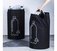 TEMU 1 Contenedor de recolección de botellas de depósito de 82L con asa, de reciclaje reutilizable y plegable para el hogar, y uso en exteriores, duradero, capacidad de 15 galones