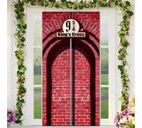 TEMU 1 Cortina de Puerta Warner Bros, Temática de Harry Potter, Ideal para Festivales y Reuniones, de Fibra de Poliéster, para o Puertas , para Decoración de Fiestas