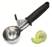 TEMU 1 Cuchara de Hielo de Acero Inoxidable con Gatillo - Reutilizable, Lavable para Fiestas, Restaurantes y Postres Caseros - Pelador de y Cuchara para Masa, Gadget de Cocina