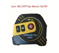 TEMU 1 de cinta métrica láser multifuncional , 131FT/262FT de distancia láser, con cinta métrica de 16FT, carga USB, pantalla LCD, de , área, volumen, de Ft/Ft+In/In/M, medidor de distancia digital
