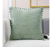 TEMU 1 de cojín decorativa estilo boho con , de cojín de , cojín cuadrado lindo y . Ideal para decoración de dormitorio, , fiestas temáticas de /, regalos festivos, estilo de
