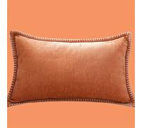 TEMU 1 de cojín elegante de chenilla , 12X20 y 18X18 pulgadas, fundas de terciopelo para sofá, sillón, cama, y decoración de dormitorio