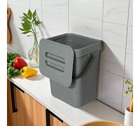 TEMU 1 de Compacto con Asa y - Capacidad 101.44 oz, Residuos Orgánicos en Plástico Duradero, Papelera Colgante para Encimera Tamaño Estándar Grande para Uso Doméstico