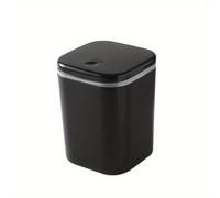 TEMU 1 de de basura de escritorio, tubo de almacenamiento, botón de presión con , mini, adecuado para , dormitorio, estudio, baño, oficina, dormitorio, vestidor, material plástico