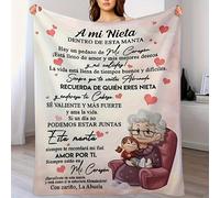 TEMU 1 de franela con estampado de en español, , casual y , multiusos para , de viaje para camping al , de regalo multiusos para todas