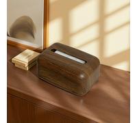 TEMU 1 de pañuelos de plástico estilo retro chino - de veta de madera, adecuada para decoraciones de sobremesa de baño/comedor, muebles, regalos de Navidad/Halloween