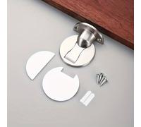 TEMU 1 de puerta magnético de metal elegante - Sin taladro, función, imán potente para huecos de puertas de 5.5 mm a , ideal para renovaciones de oficinas y