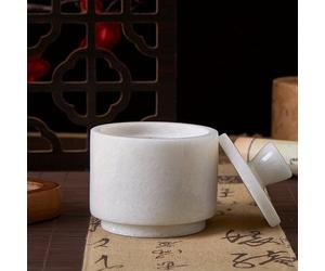 TEMU 1 de salero y pimentero de mármol, frasco de especias, contenedor de condimentos, frasco de almacenamiento de especias con , utensilios de cocina, decoración de cocina de