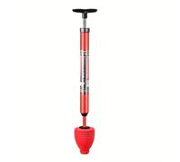 TEMU 1 Desatascador Pneumático de Resistencia, Limpiador de Desagües a Presión, Diseño de Bomba Fácil de Usar, Material Duradero, para Desatascar Inodoros, Lavabos y Tuberías