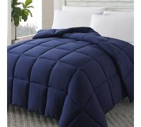 TEMU 1 Edredón de Plumas de , de Duvet Ultra Esponjoso, 250GSM Edredón de Lujo Azul para Cama de Hotel para Todas con Tiras de Esquina, Colcha y Cómoda