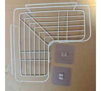 TEMU 1 estante de baño, estante para ducha, estante de almacenamiento sin perforaciones para baño y cocina, estante para ducha, soporte para estante de almacenamiento de champú para hotel
