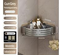 TEMU 1 Estante de Esquina de Aluminio para Baño, , Montaje en Pared Sin Taladrar, Estante Triangular Adecuado para Artículos de y Cocina, Estanterías