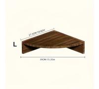 TEMU 1 estante esquinero de almacenamiento para pared, organizador de esquina para barbería, oficina, dormitorio, baño, estante triangular de partición para inodoro