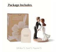 TEMU 1 Figura de Pareja: Estatua para Regalo de Boda para , Regalo de Aniversario de San Valentín, Noviazgo para , Esposo, Ella, Él