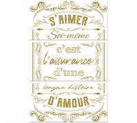 TEMU 1 juego de , 3 estilos de calcomanías decorativas autoadhesivas impermeables para muebles, , 300x150 mm